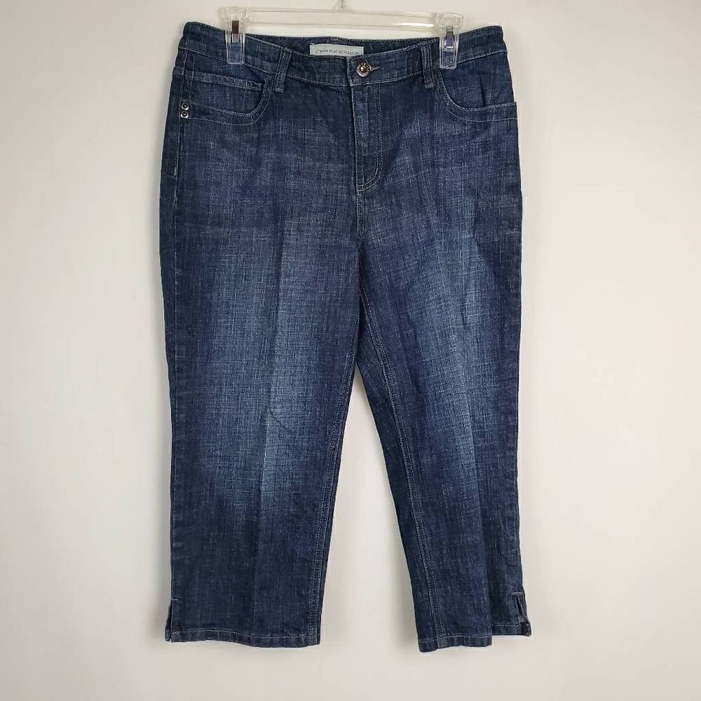 Chico's Platinum Size 1 (8) Ultimate Fit Crop Slim Fit Jean
